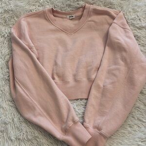 Garage Light Pink Fleece Top